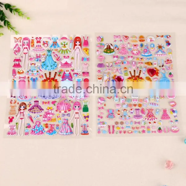 Customizable Children Carton Sticker Puffy Stickers Multicolor Education Sticker Foam Sticker Bubble DIY Sticker photo-5