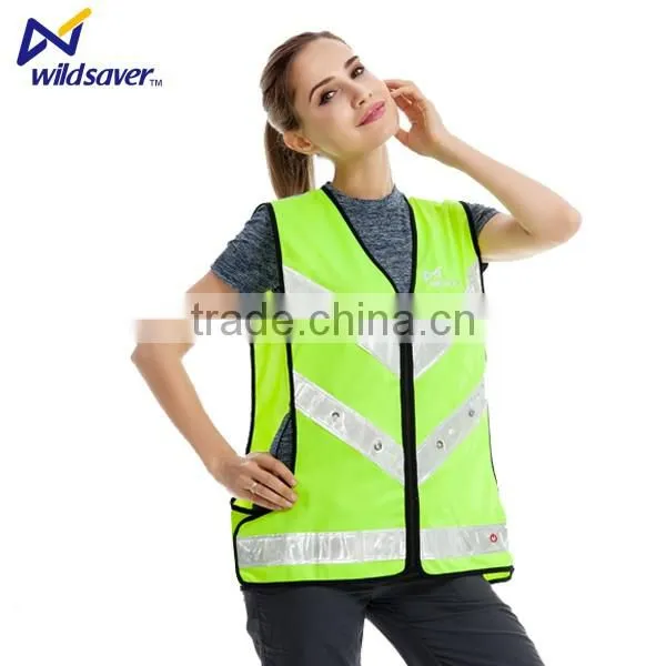 hi Viz Reflective Safety Vest With Led Light photo-6