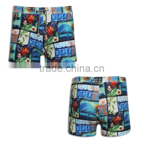 Wholesale Colorful 100%polyester Mens Beach Shorts Mens Board Shorts 2017 Swimwear Beachwear photo-2