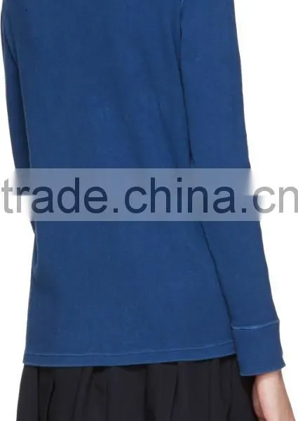 Custom Made Rib Knit Stretch Cotton Polyester Blended Turtleneck Pullover photo-3