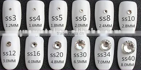 Crystal AB Ss20 Glass Rhinestone Diamond ,flat Back Crystal AB Rhinestones for Nail Art photo-3
