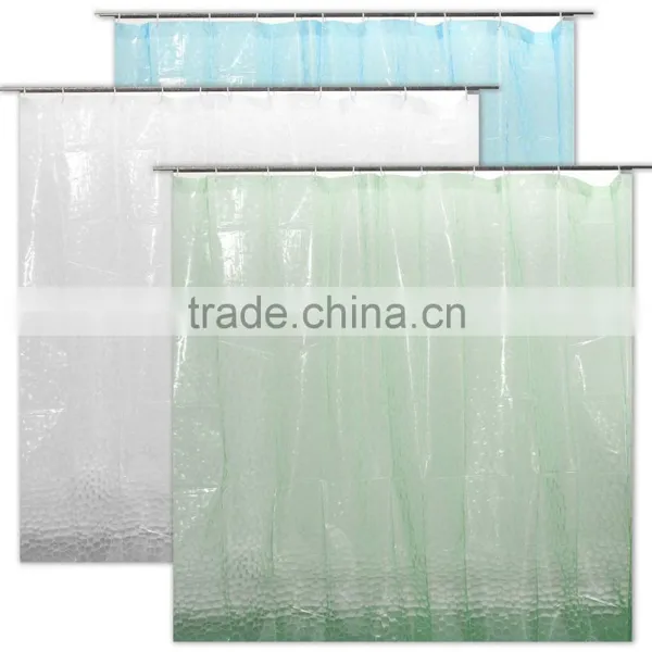 New Arrival Shower Curtian Bath Curtain Thicken 3D Water Cube Shower Curtain Bathroom Supplies With 12 Hooks photo-2