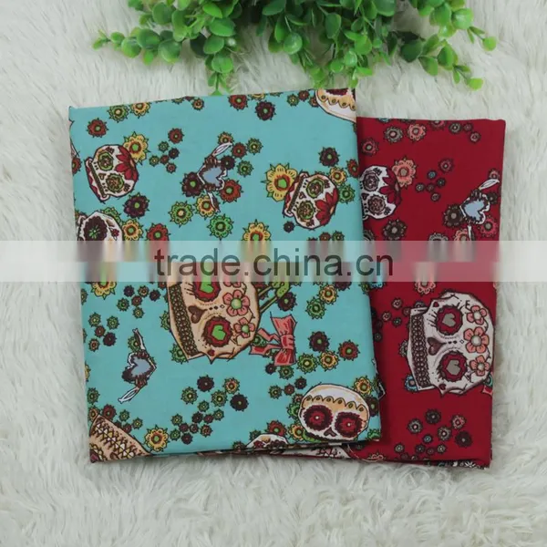 Hot Selling tc 45*45 110*76 Cvc Jersey Burn Out Custom Print Poplin Fabric Price photo-5