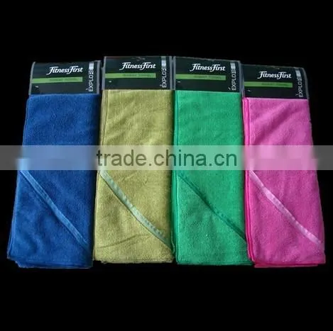 100% Cotton Fitness Towels With Zippered Pocket photo-3