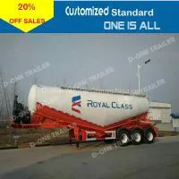 D-one Brand 3 Axles Bulk Cement Tank Trailer photo-3