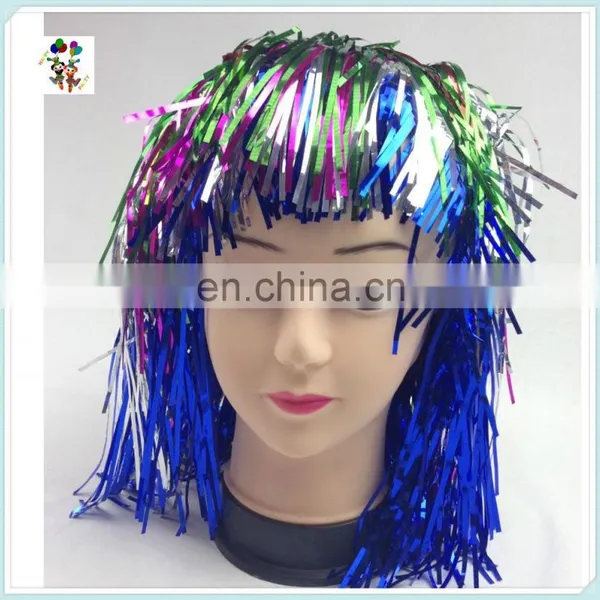 Cheap Colors Carnival Party Unisex Short Tinsel Wigs HPC-0023 photo-2