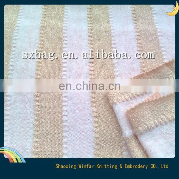 Jersey Gold Shiny Sweater Knitting Fabric for Garment photo-3