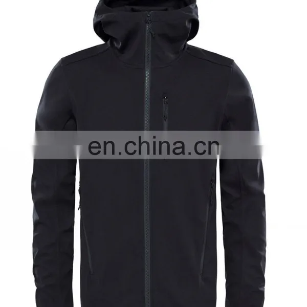 2017 New Style Golf Top Plain Contrast Color Men Softshell Jacket photo-2