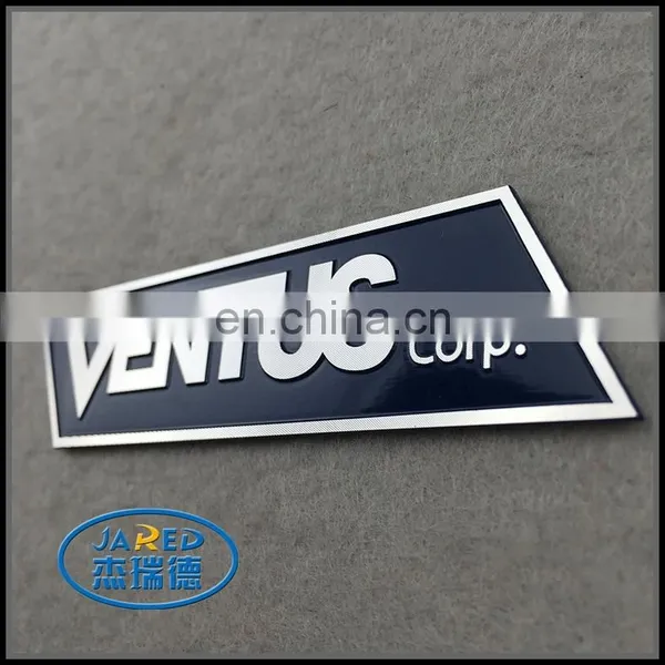 High Qualily Souvenirs Gifts and Crafts Custom Company Name Metal Embossed and Painting Aluminum Label photo-3