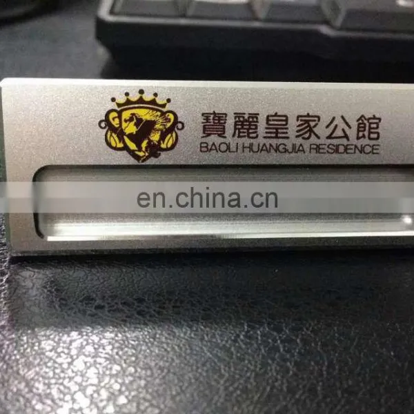 Factory Direct Sale Aluminum Printing Name Badge/ Custom Printing Name Badge photo-2