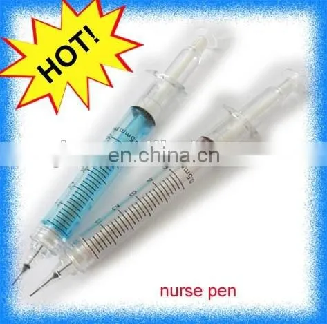Hot Sale Nurse Lanyard Pen in Syringe Shape Ballpoint Ball Pen photo-2