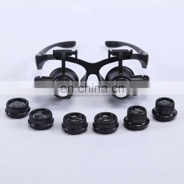 10X 15X 20X 25X Optical Lens LED Light Glasses Magnifier photo-2