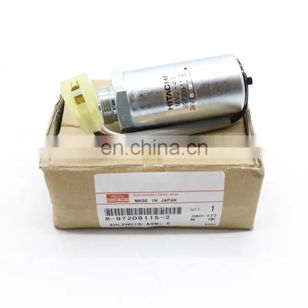 GENUINE SOLENOID VALVE FOR 4LE2X EXCAVATOR ENGINE 8-97209115-00/897209115 photo-2
