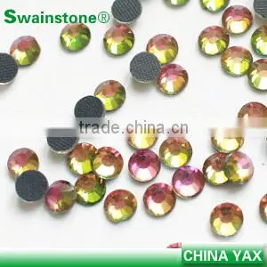 0922C HK Yax Swainstone Rhinestone Factory Round Flat Back Aquamarine Crystal Stone, Crystal Stone Hotfix, Crystal Stone Iron on photo-4