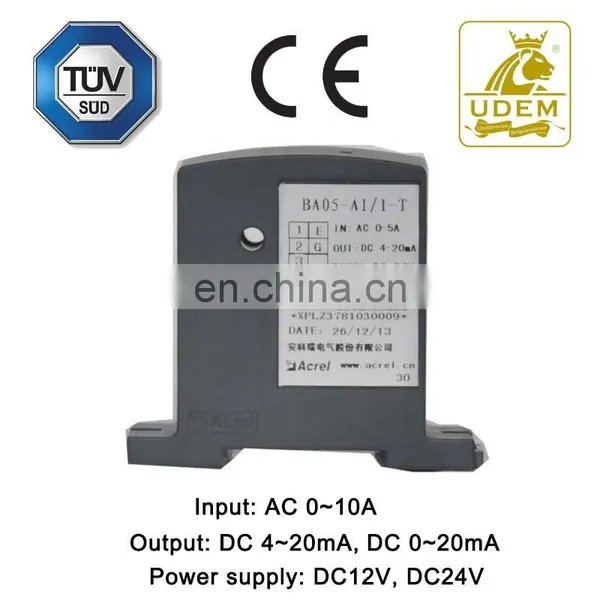 Acrel AC Current Transducer Input:AC 0-10A Output:DC 4-20mA/0-20mA Diameter:5mm CT Class 0.5 0.2 Current Sensor BA05-AI/I photo-3