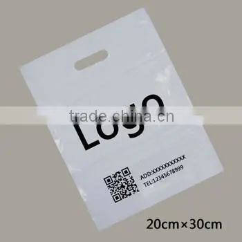 Plastic Packaging Bags for Garment Package With Hanger Hole and Customized Logo Printing photo-2