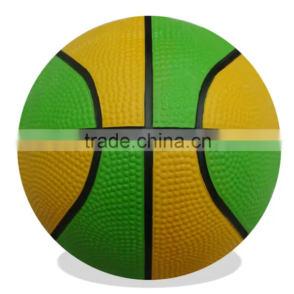 GY-L030 Colorful Rubber Basketballs, High Quality Rubber Bladder photo-3