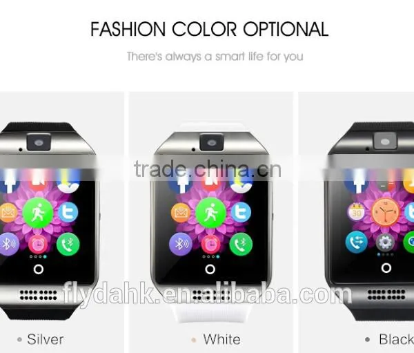 Q18 Smart Watch Phone Stainless Steel Curving Screen Gsm Smart Watch Q18 Bluetooth Watch Phone photo-3