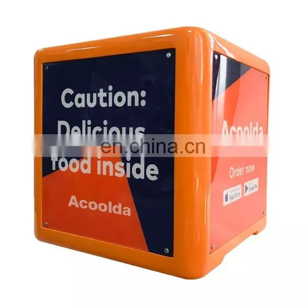 Cuastom LED Keeping Food Hot Delivery Thermal Bag Hot and Cold Thermal Insulation Cooler Food Box FRP Plastic Delivery Box photo-5