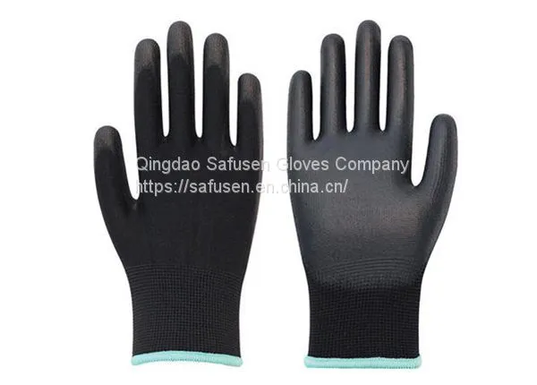 Safusen Safety Products 13gauge Nylon PU Coated Work Gloves