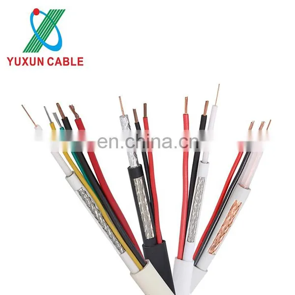 305m RG59 Power CCTV Communication RG59+2 Siamese Coaxial Cable 3 in 1 Camera Manufacture Cable Coaxial Rg59 photo-2