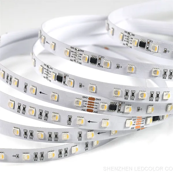 LC8824 DC36V RGBW UCS2904 5050 Digital LED Light Strip 2904 RGBW 30M Pixel Smart Control Led Strip Lighting photo-3