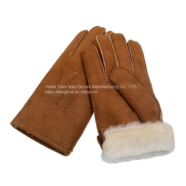 Gloves Factory Wholesales High Quality Sheepskin Leather Gloves for Man photo-3