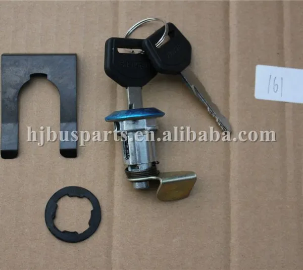 High Quality Universal Bus HJDL 161 Bus Parts Door Lock Cylinder Set photo-2