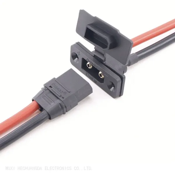 Genuine Amass XT90E-M Black XT90H Connectors Male Female Gold Plated Battery Connectors With Dust Cover photo-4