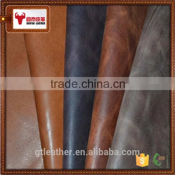 Oil Distressed Cow Leather for Bag & Shoes photo-5