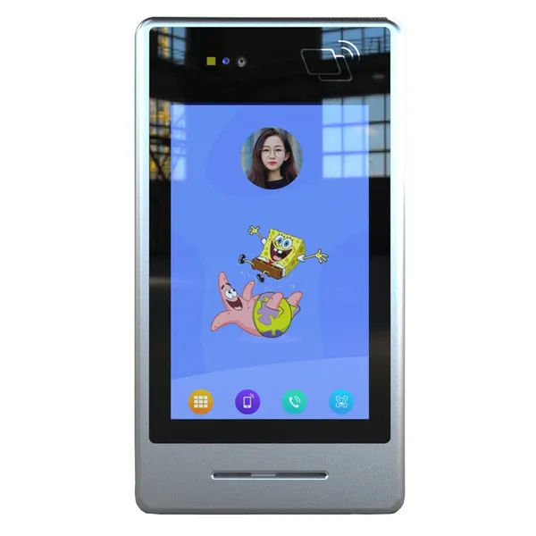 HiDON 7'' Linux Ubuntu LAN Port Wifi6 RS232 RS485 RJ45 NFC 2D Scanner IC Card Reader All-in-One PC or Linux Door Gate Validator
