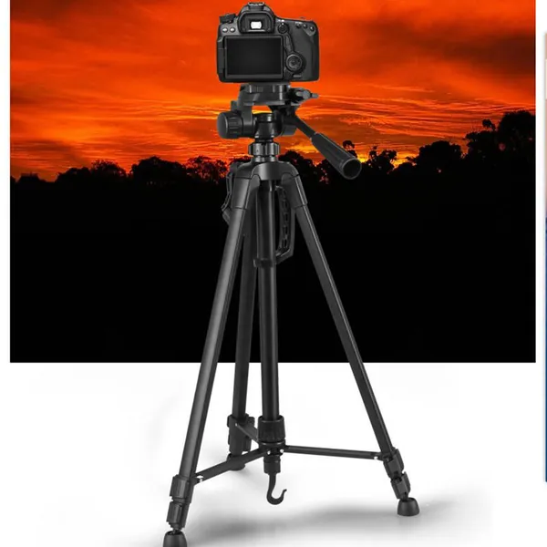 High Quality Digital Camera Tripod Aluminum Lightweight 1.4m/55inch Camera Stand Best Phone Holder Tripod WT-3520 photo-3