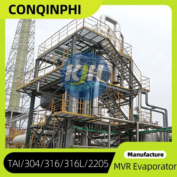 316L Stainless Steel Counterflow MVR Evaporator, 500L/h Capacity, IP65 Electrical System photo-5