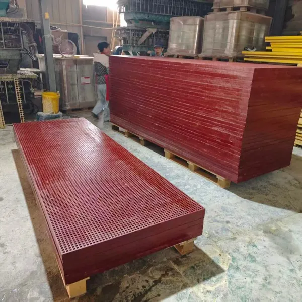 Food Machinery Plant FRP Grating Washdown Resistant Hygienic Assembly Floor Panel