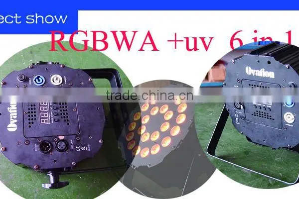 Dimerbale 24*12W High Bright Effect Portable Led Rgbwuv+a 6in1 Par Lighting photo-2