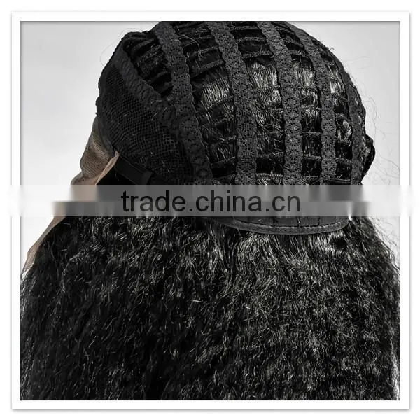 Hot Afro Kinky Straight Human Hair Lace Front Full Lace Silk Top Wig photo-6
