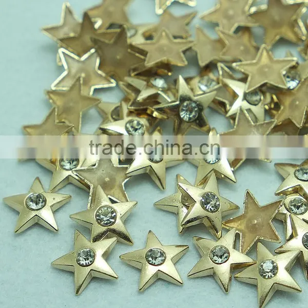 Wholesale Star Hot Fix Studs With Crystal,Silver,Black Nickel,Gold Colour Hot Fix Alloy Studs, Hotfix Zinc Alloy Studs in China photo-3