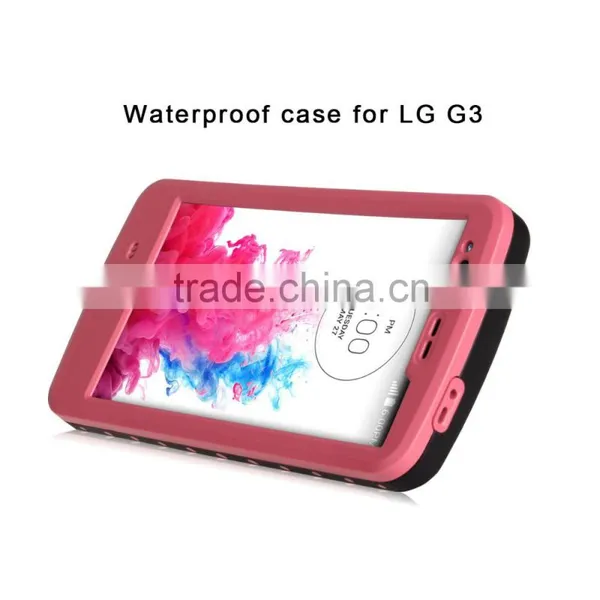 Redpepper Waterproof Case For LG G3 Fashion Hard PC Rubber Case With Bracket Back Case MT-5119 photo-2