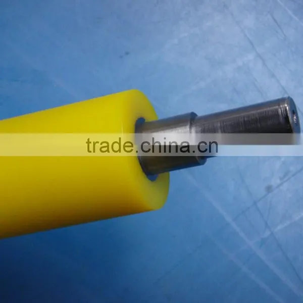 Factory Wholesale Machined Polyurethane 80-85A PU Machined Coat Rubber Plastic Teflon Coated Conveyor Rollers photo-2