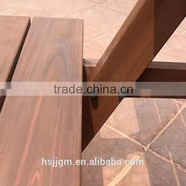 Outdoor Wooden Beer Garden Table and Bench photo-3