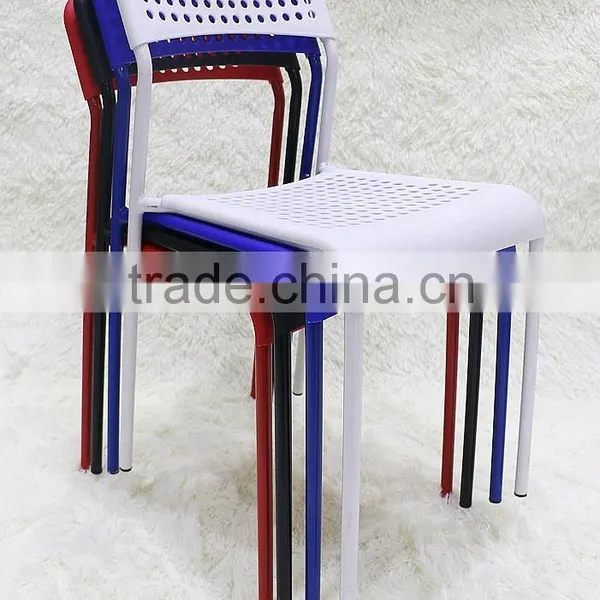 Cheap Modern Stacking Plastic Chair/PP Adde Chair/Steel Pipe Chair photo-4