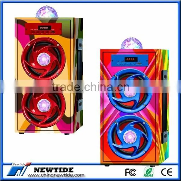 NT-WS002 Trade Assurance Supplier LED Wood Speaker photo-3