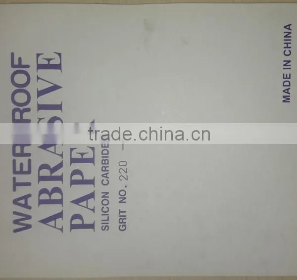 Wet & Dry Waterproof Paper Black Silicon Carbide C Kraft Paper Backing Resin Over Resin for Damp Smoothing of Automotive Bodies photo-2