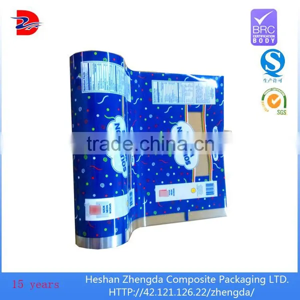Food Grade Plastic Film With Clear Window for Snack Packing photo-2