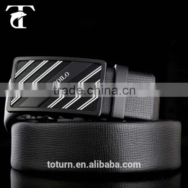 Metal Automatically Buckle Strong Men Leather Belt photo-3