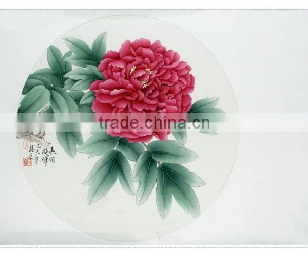 High-end Art Home Decoration Peony Blossom Handmade Painting photo-3