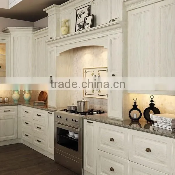 Latest European Style Solid Wood Apartment Kitchen Cabinet Units photo-5
