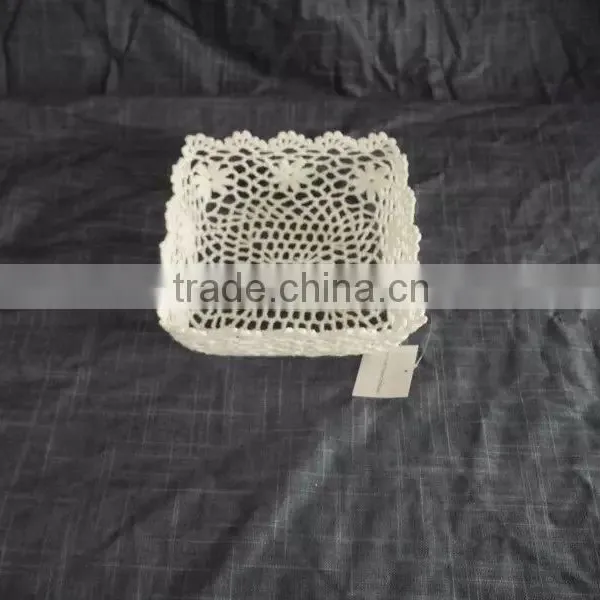 China Manufacturer 100% Crochet Cotton Food Tray photo-2