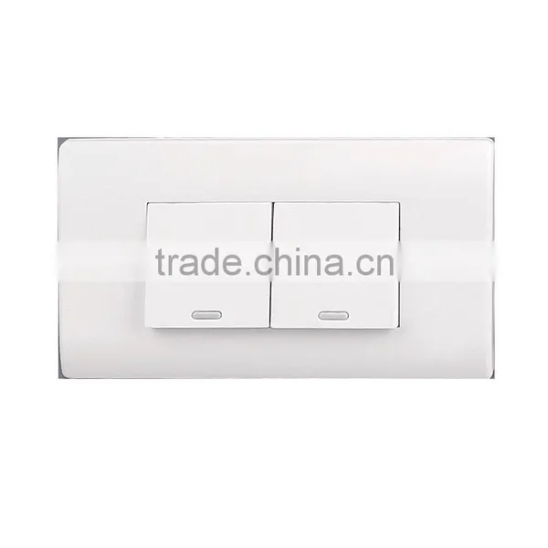 2 Gang 1 Way Wall Lamp Rocker Switch photo-3
