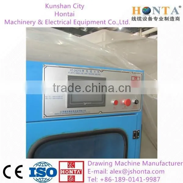 24DTS Copper Fine Wire Drawing Machine With Online Annealer + Auto Double Spooler photo-2